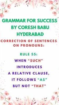 WHEN "SUCH" INTRODUCES A RELATIVE CLAUSE, IT FOLLOWS "AS" BUT NOT "THAT"