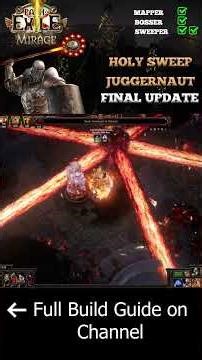 Holy Sweep Juggernaut Build Showcase [3.28 Mirage] #pathofexile #gaming