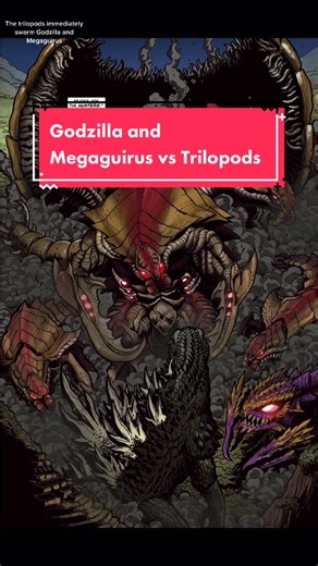 I love the concept of the trilopods #godzilla #ruler #earth #comicbook #battle #fight #megaguirus #insect #clone