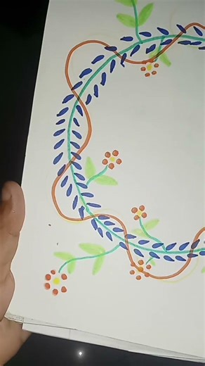 Satisfying Floral Border Design | Relaxing Doodling Session