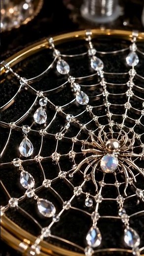 ✨ DIY Crystal Spider Web Suncatcher ✨