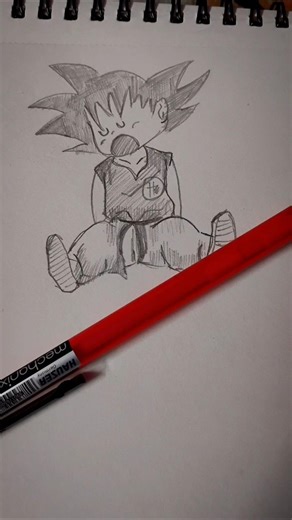 anime drawings 🤯 #shorts #dragonball #demonslayer 💫