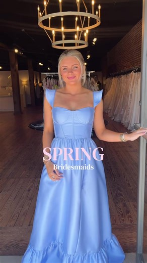 Spring has sprung! 😍🌸 These bridesmaids dresses are perfect for the season! Call us today to make an appointment to try these beauties on! 🌷 #bridesmaids #bridesmaidsdresses #springwedding #2026bride