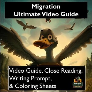 Migration Movie Guide Activities: Worksheets, Reading, Coloring, & more! |SEL|