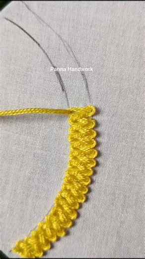 simple and easy embroidery design #youtubeshorts #viral #embroidery #trending