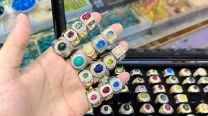 45K views · 413 reactions | Collection( #ruby ) Rings  (#opal) Bule...