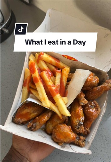 What I Eat in a Day: Sweet Potato Beef & Chicken Wings