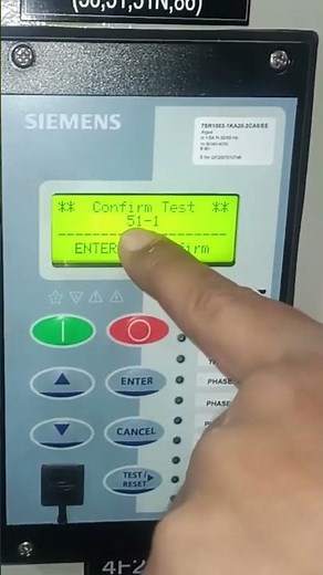 7sr1003 Siemens Relay programming & Testing #siemens #7sr1003 #lnt #schneider #cns #bch #shorts