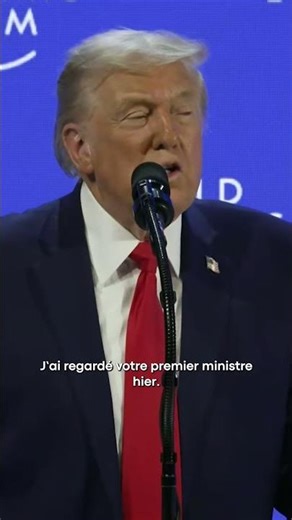 «Le Canada existe grâce aux États-Unis», affirme Donald Trump au Forum économique mondial