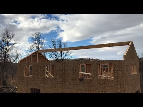 #157 - I Put Up A 40 Foot Ridge Beam By Myself!!!