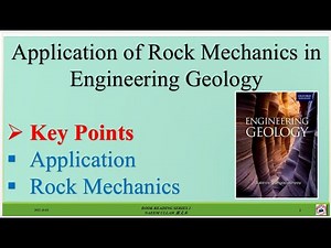 Application of Rock Mechanics in Engineering Geology/ #geology #education Engineering Geology