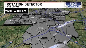 2K views · 19 reactions | Our rotation detector indicates rotating supercell thunderstorms most likely near & along the I-85 corridor in the coming hours, mainly b/t 2a & 4a. .... This is where isolated tornadoes will be most likely. WLOS ABC 13 | Jason Boyer WLOS | Facebook