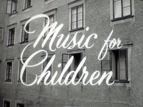 1958, MUSIC FOR CHILDREN, with Carl Orff, Mozarteum School of Music