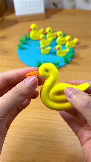 Simple Craft | Making a little duck out of clay! #diy #crafts