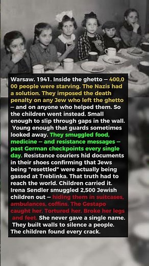 The Nazis Put a Death Penalty on Leaving the Ghetto Warsaw's Children Did It Anyway Every Single Day