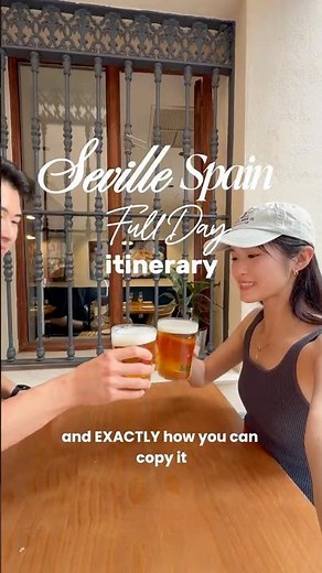 Here's how to spend a perfect day in Seville 🇪🇸, and everything is a 10-minute walk of each other!