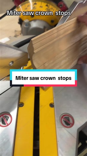 Miter saw crown stops. #crownmolding #woodworkingproject #woodworkingtips #crownmoldinginstallation #tools