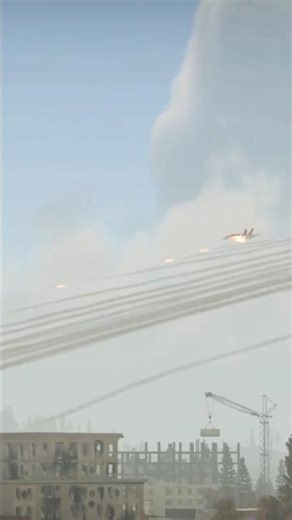 new breaking news #Watch a dramatic fictional missile strikesimulation targeting a large aircraft