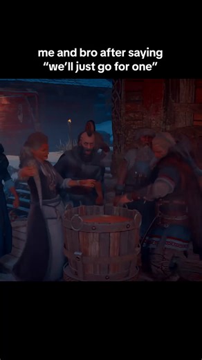 5 years ago, Eivor taught us that "just one" is never just one 🍻 Happy Anniversary to AC Valhalla ⚔️ #assassinscreed #assassinscreedvalhalla #eivor #drinkingmeme #gamingmeme | Assassin's Creed