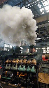 This is a 16 cylinder generator machine. Basically, this generator machine has undergone major over walling work and is now ready to start.# | Cummins BD