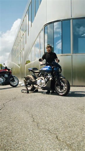 These two models are #Dagger, 80% of which are produced from raw materials inside the building shown in the video, in the south of France. #BroughSuperiorMotorcycles | Brough Superior Motorcycles