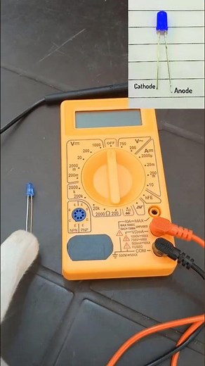 How to check LED bulb with Digital Multimeter #shorts