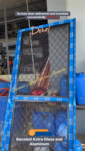 Project Screen door‼️‼️‼️Site location: Country homes Dos Hermanas TalisayIn frame⬇️⬇️⬇️- 1 set Amplemish Full Screen door set with door jamb, hydraulic door closer, handle and lock set with key- 1 set Stucco Half screen door set with door jamb, hydraulic door closer, samson handle and barrel bolt lock.Thank you so much our dear client for choosing and trusting our team. Until next time.📌 Accepting orders and reservations daily.We offer⬇️⬇️⬇️✨ Sliding window and sliding door installation✨ Windo