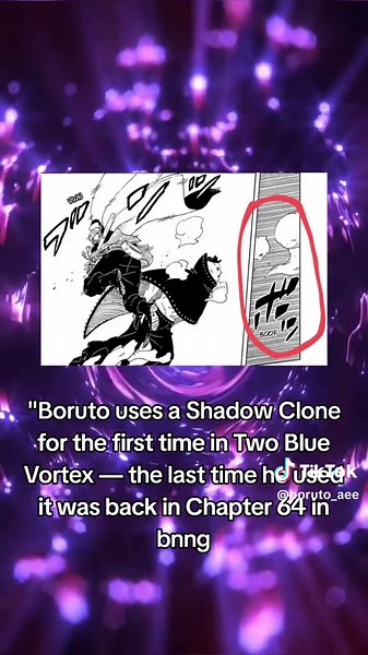 Boruto's First Shadow Clone in Two Blue Vortex