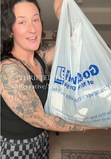 Thrifted Try-On Haul: Exploring Soft Goth Fashion Styles