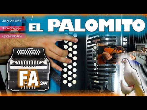 Como Tocar El Palomito de Los Cadetes de Linares en Acordeón de FA // Tutorial Completo