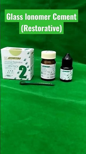 Glass ionomer cement Restorative Type Powder & Liquid bottles | Dental Cements