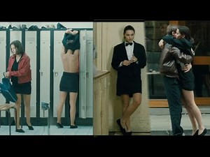 Virginie Ledoyen is a hotel worker wearing a miniskirt with pantyhose. A Single Girl (1995)