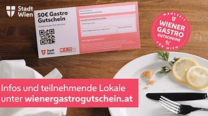 Finde jetzt dein Lieblingslokal und löse deinen Gutschein ein! Mit den Gastro-Gutscheinen der Stadt Wien kannst du dir und der lokalen Wirtschaft etwas Gutes tun. 😊 | Stadt Wien