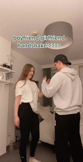 Boyfriend and Girlfriend Handshake for Happy Moments
