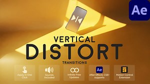 Vertical Distort Transitions for After Effects