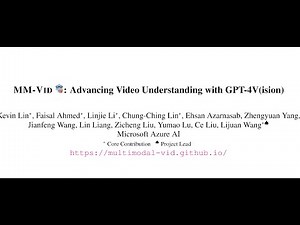 MM-VID : Advancing Video Understanding with GPT-4V(ision)