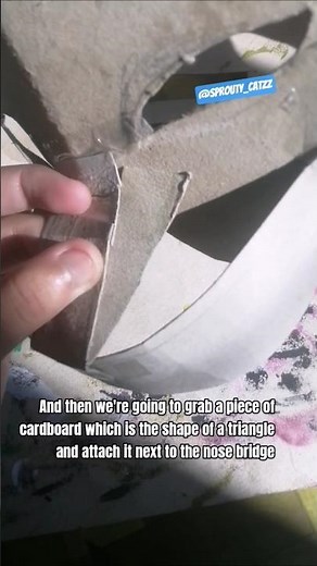 cardboard mask base tut (longer edition) #therian #maskmaking #tutorial #alterhuman