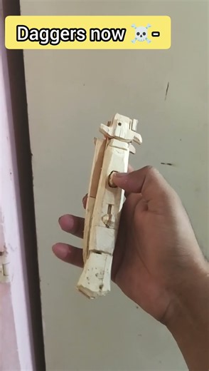 Evolution of Dagger 🗡️ #diy #daggerr #knife #popstickcraft #viral