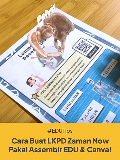 Panggilan untuk Bapak/Ibu guru yang kepo cara buat LKPD zaman now! Save dan tonton videonya sampai beres, ya 😉 Jangan lupa tag rekan-rekan guru lainnya juga. Selamat mencoba! 👀 #AssemblrEDU #sekolah #LKPD #merdekabelajar #kurikulummerdeka #sekolahdasar #gurukreatif #augmentedreality#ar #templatecanva #guru #kurmer #merdekamengajar #canva
