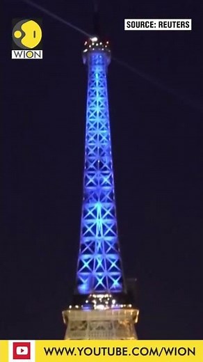 Eiffel Tower in Ukrainian flag’s color to show support | Paris | Russia-Ukraine | WION Shorts