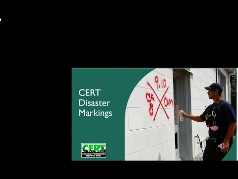 CERT Disaster Marking Training