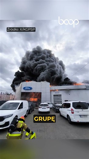 Gigantyczny pożar na warszawskim Targówku