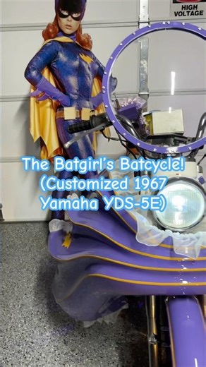 Holy Hogs, Batman!!! Check out BATGIRL's purple BATCYCLE from the 1960's TV Show!
