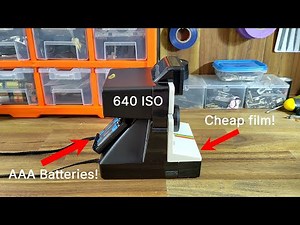 AAA Powered Polaroid! Converting a Onestep SX-70 to i-Type film - Camera Repair ASMR