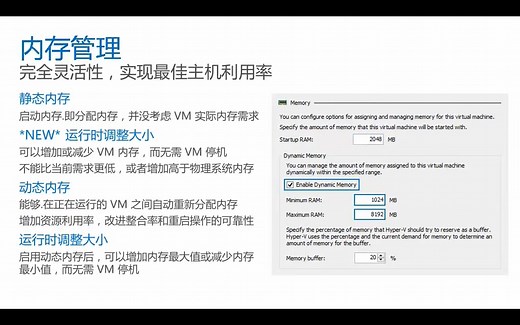 04-Hyper-V 服务：虚拟机静态内存实时调整、虚拟化嵌套