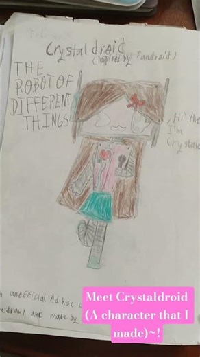 Just a character I made! || Character inspired by: Fandroid || #drawing #art #fandroid