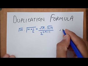 Duplication Formula|Beta and Gamma Function|BSc