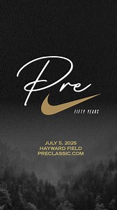 The spirit of Pre lives on. Join us at Hayward Field on July 5th, 2025, for the 50th Prefontaine Classic. Expect the best athletes, the best entertainment, and an unforgettable experience. Mark your calendars and be part of history. #EugeneDL | #DiamondLeague 💎 | Prefontaine Classic