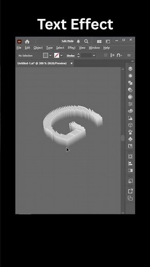 Turn simple text into stunning visuals ✍️Text effects in Adobe Illustrator #vectortutorials