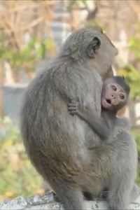 The little monkey was abducted by the bad monkey, very scared, constantly screaming for his mother | Monkey BC